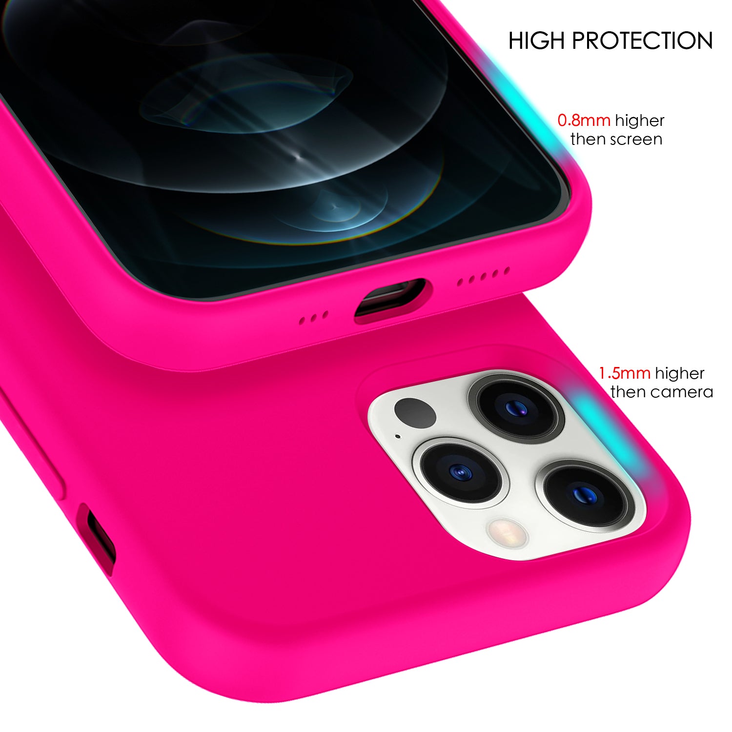 Tough On iPhone 12 / 12 Pro Case Strong Liquid Silicone