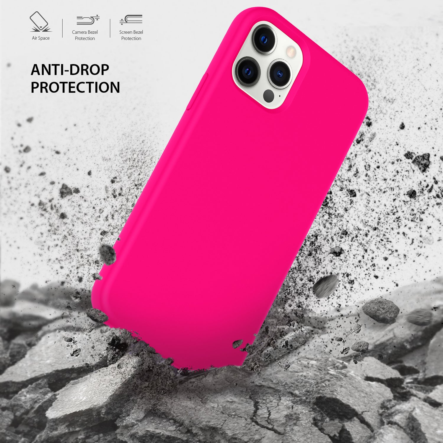 Tough On iPhone 12 / 12 Pro Case Strong Liquid Silicone