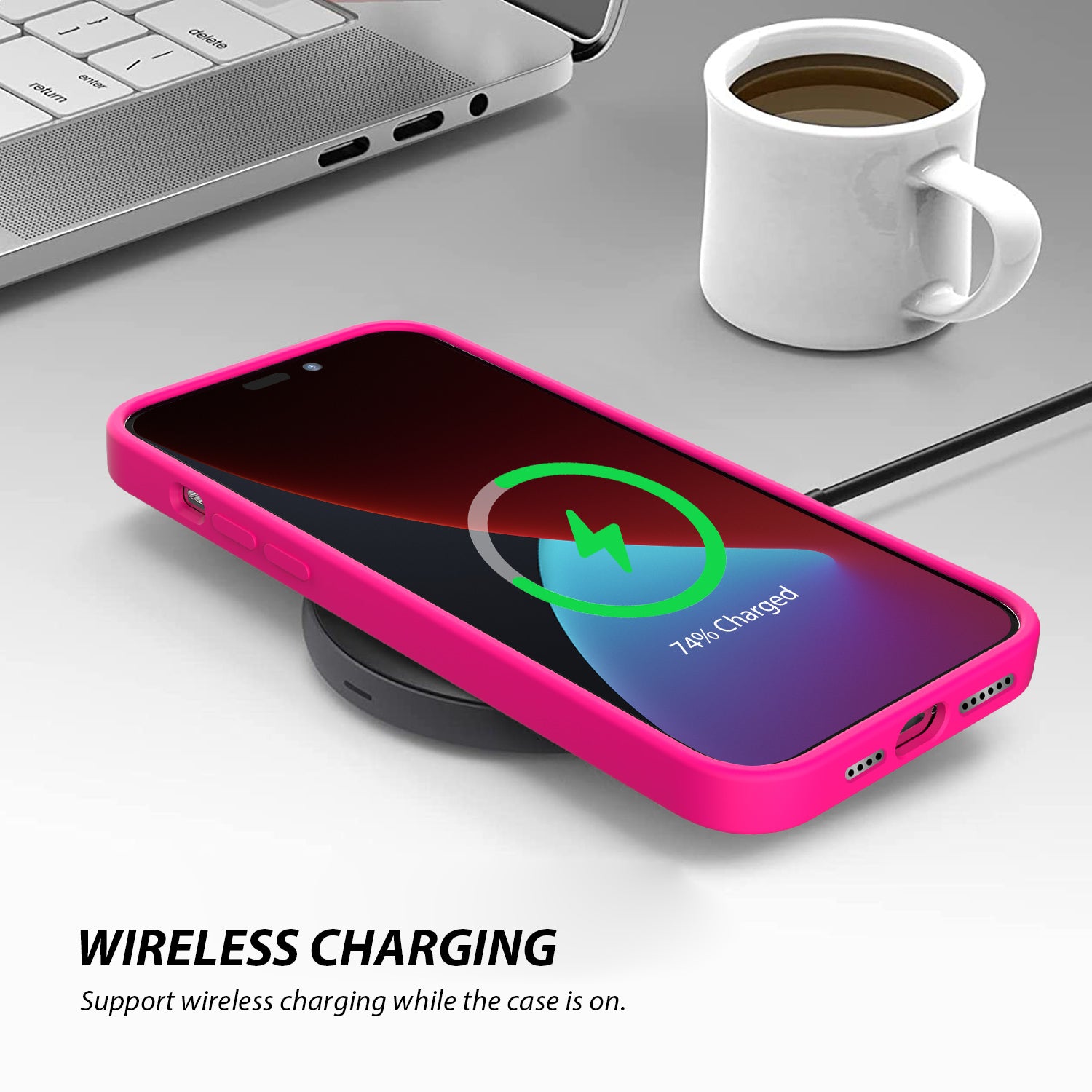 Tough On iPhone 14 Pro Strong Liquid Silicone Case