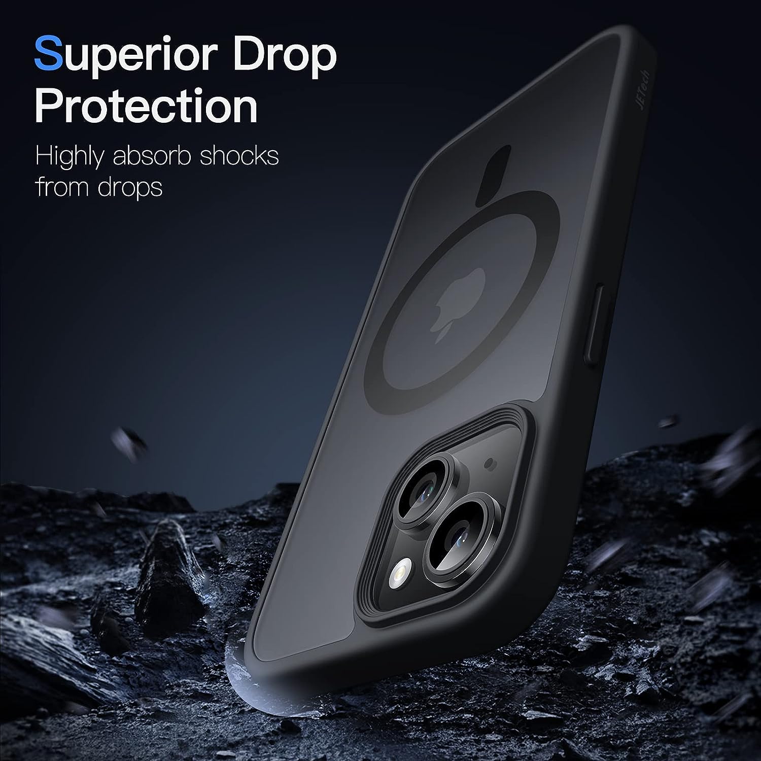 Tough On iPhone 15 Case With MagSafe Matte Black