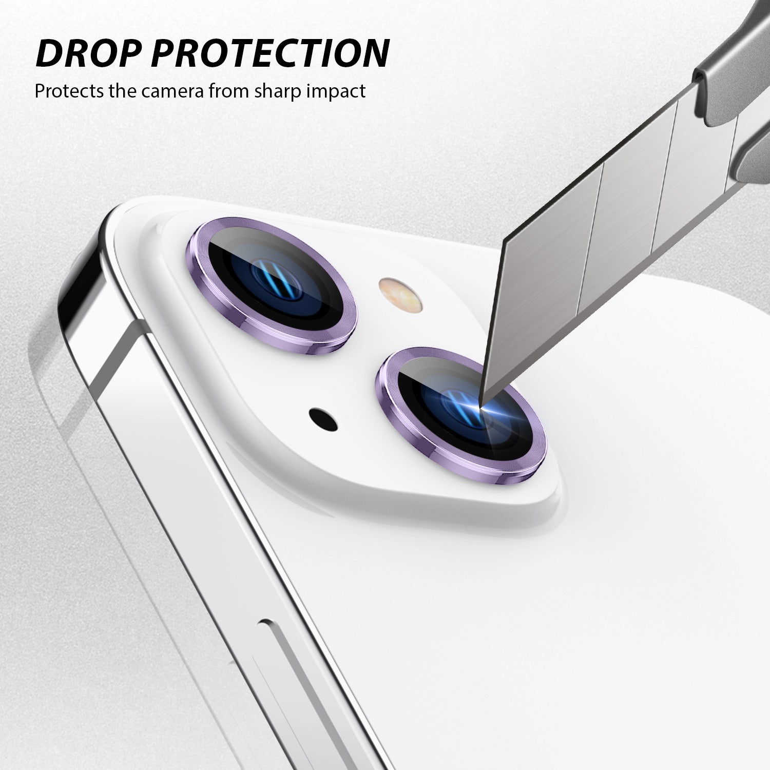 Tough On iPhone 15 Plus Camera lens Protector Tempered Glass Individual Ring