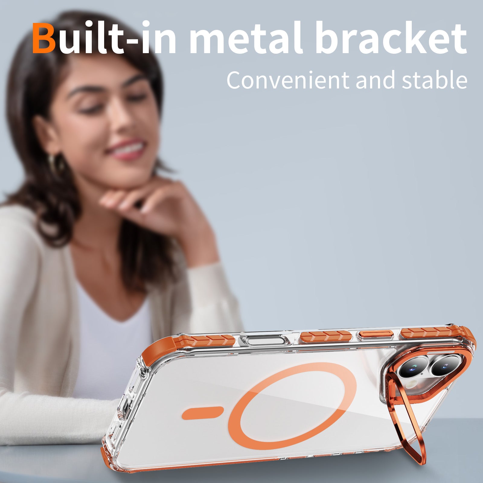 Tough On iPhone 16 Plus Case with Camera Stand MagSafe Compatible