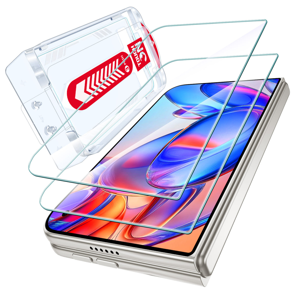 Tough On iPhone Duo Tempered Glass Screen Protector 2 Pack