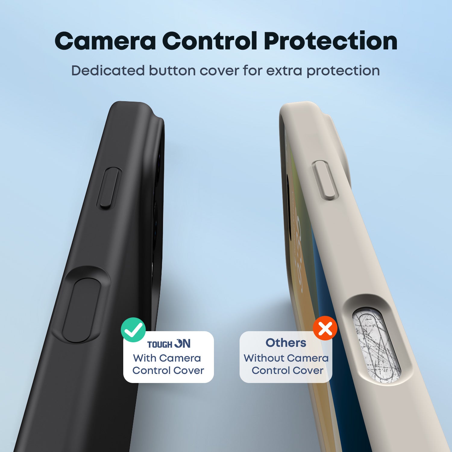Tough On iPhone Silicone MagSafe Case with Camera Control