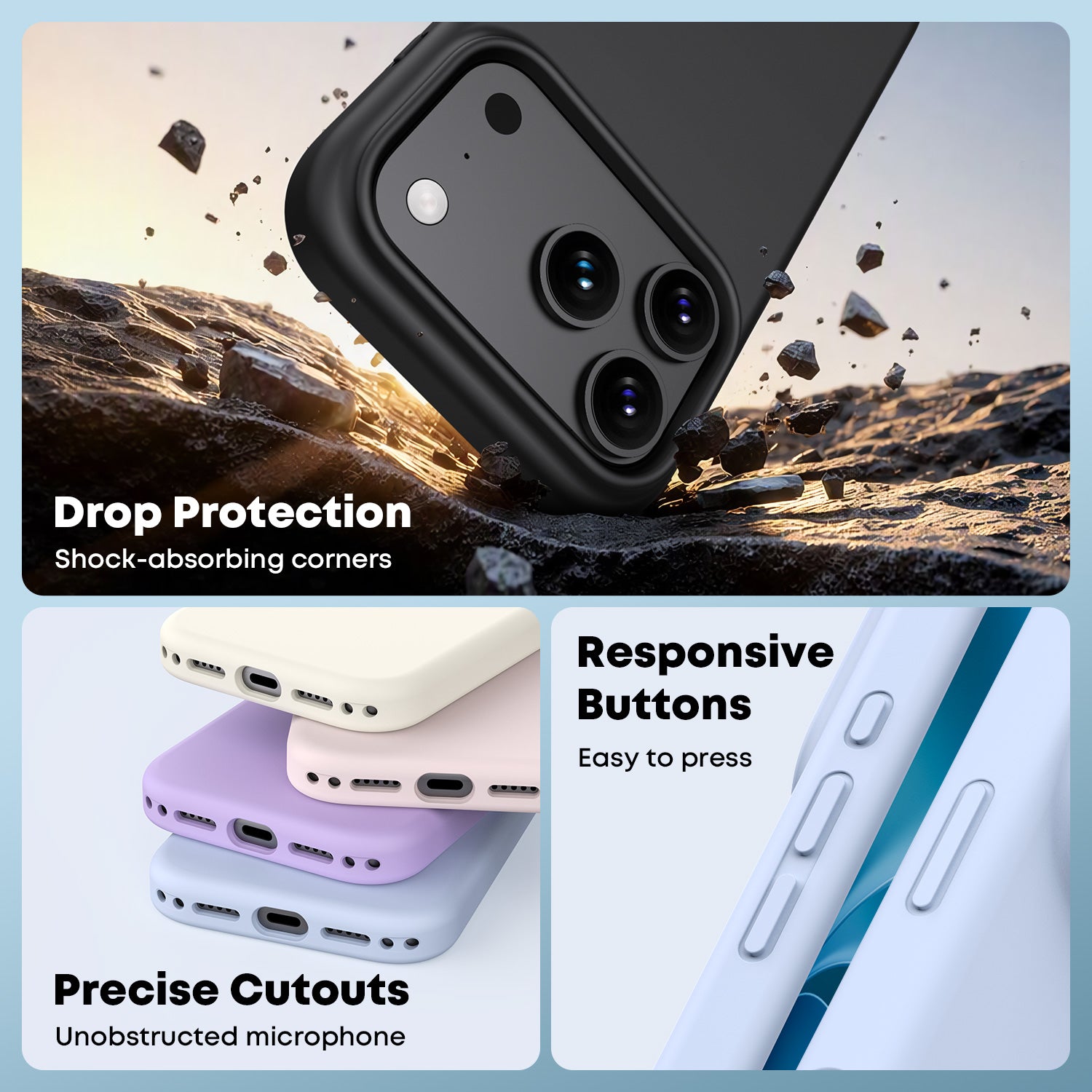 Tough On iPhone Silicone MagSafe Case with Camera Control