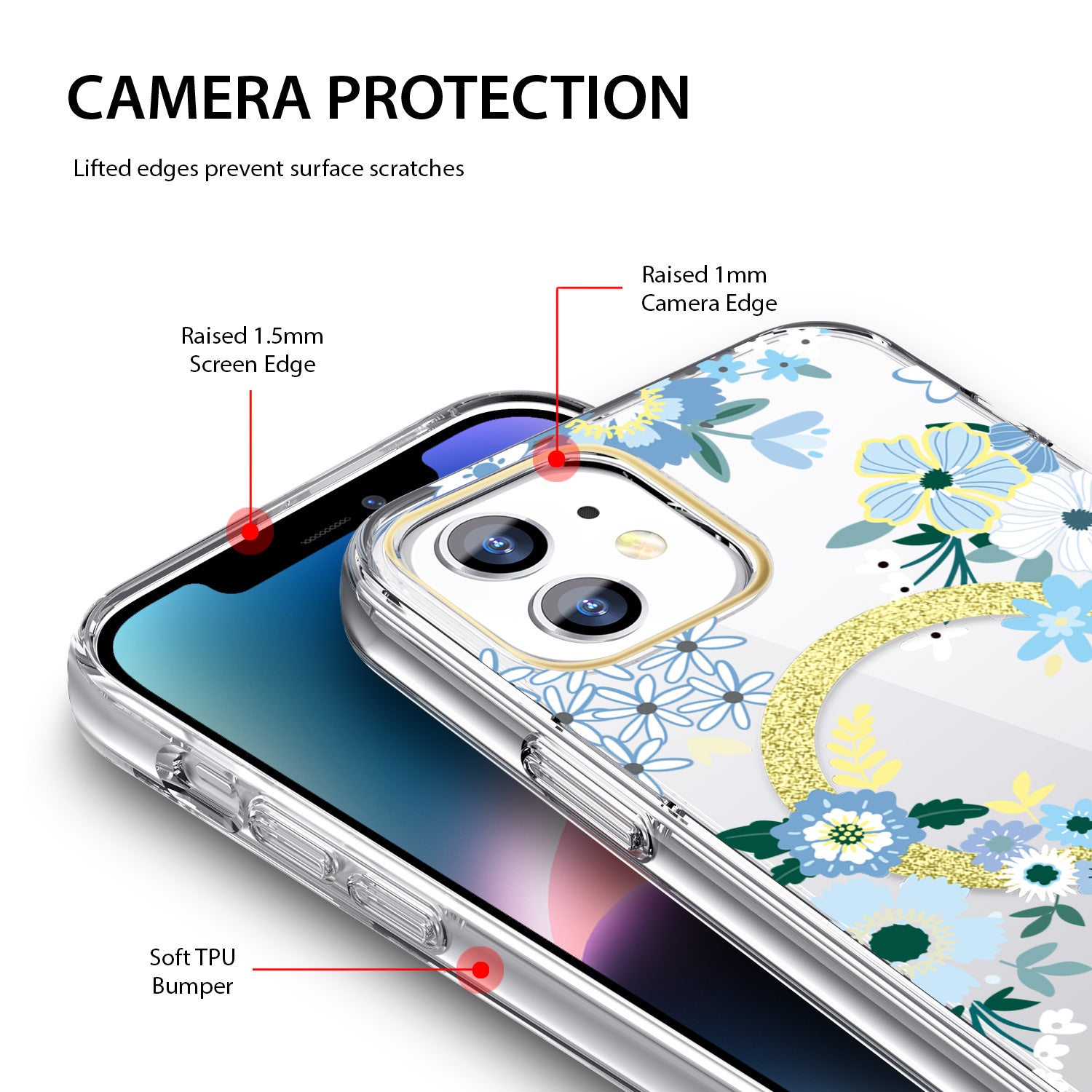 Tough On iPhone XR Case Floral Emerald With Magsafe