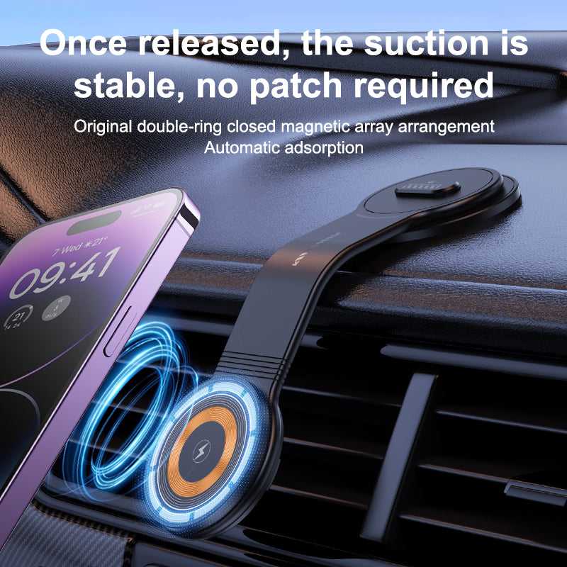 Tough On 15W Magnetic Wireless Car Charger with Adjustable Arm
