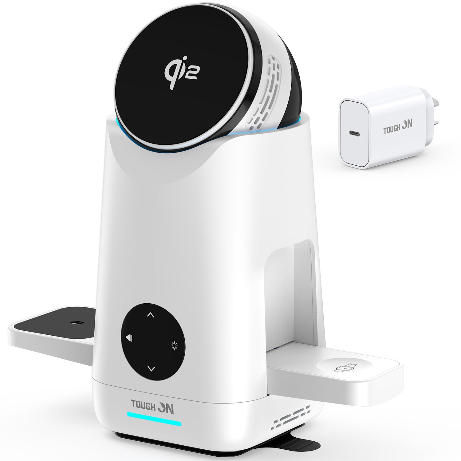 Tough On MagMax QI2 3-in-1 Wireless Charger with Smart Infrared Rotation