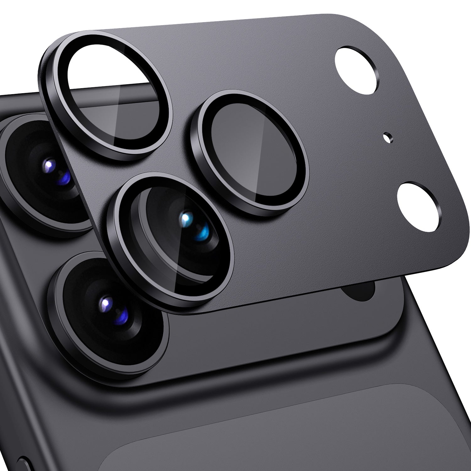 Tough On Rear Camera Protector Matte Metal for iPhone