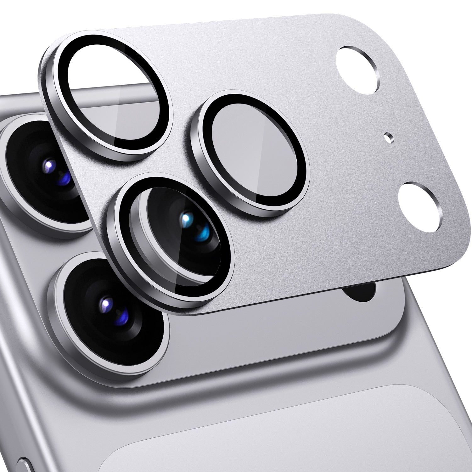 Tough On Rear Camera Protector Matte Metal for iPhone