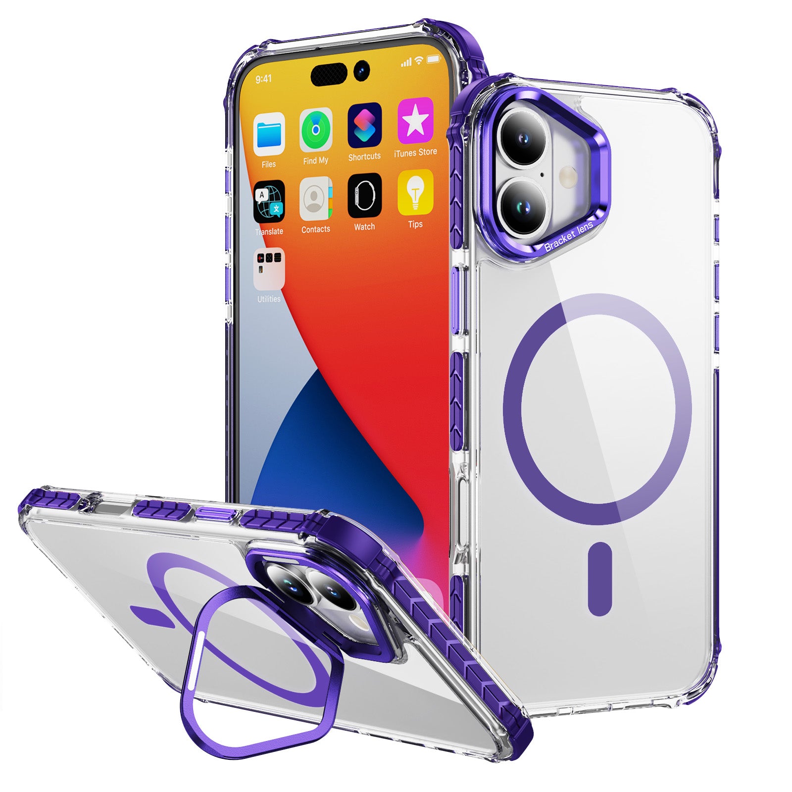 Tough On iPhone 16 Plus Case with Camera Stand MagSafe Compatible