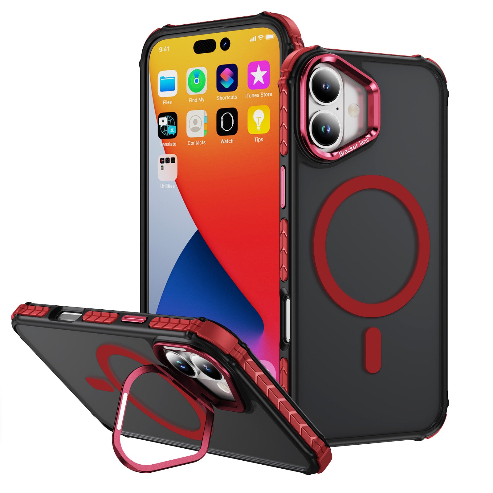 Tough On iPhone 16 Plus Case with Camera Stand MagSafe Compatible