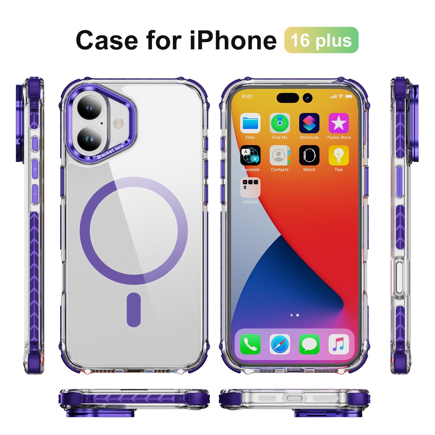 Tough On iPhone 16 Plus Case with Camera Stand MagSafe Compatible