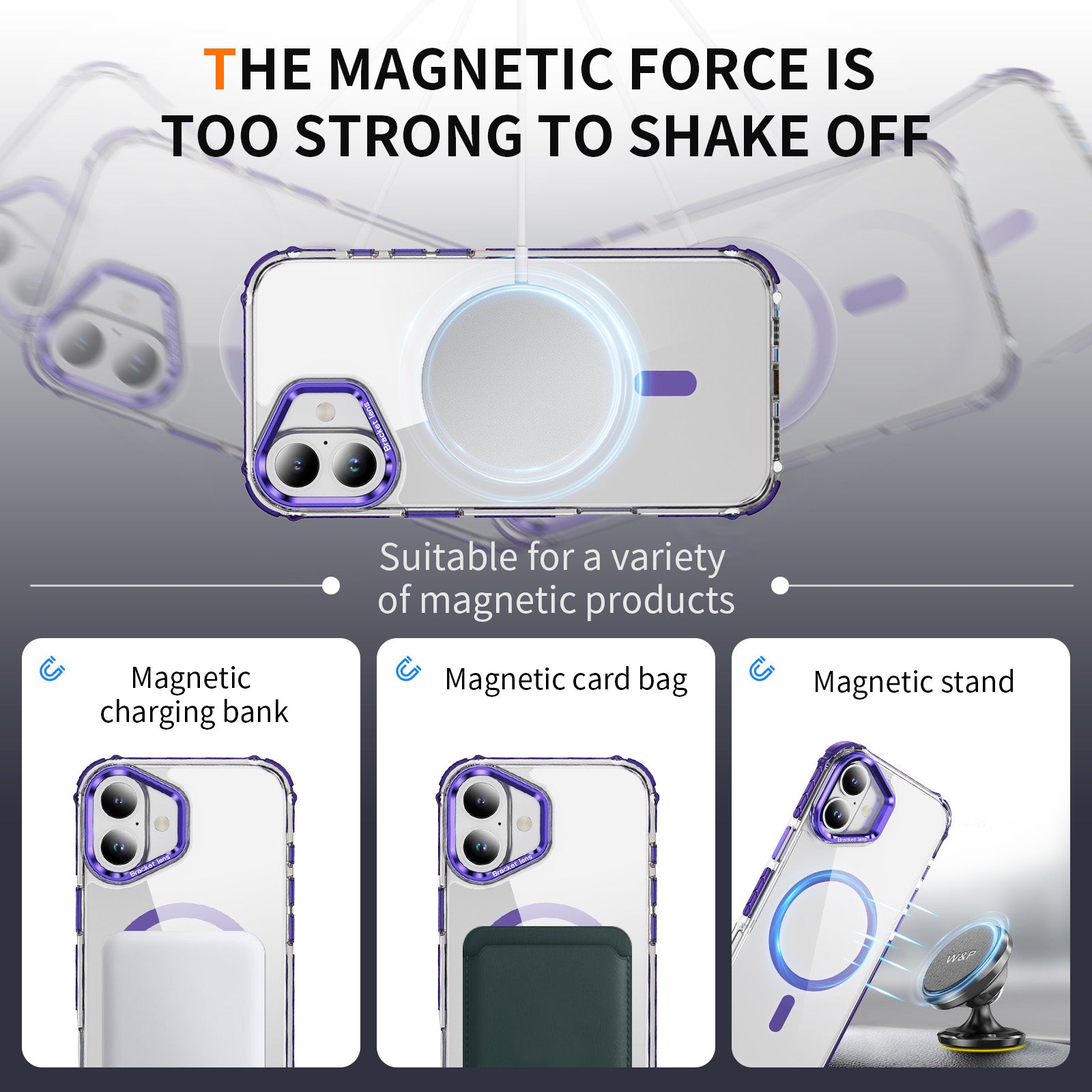 Tough On iPhone 16 Plus Case with Camera Stand MagSafe Compatible