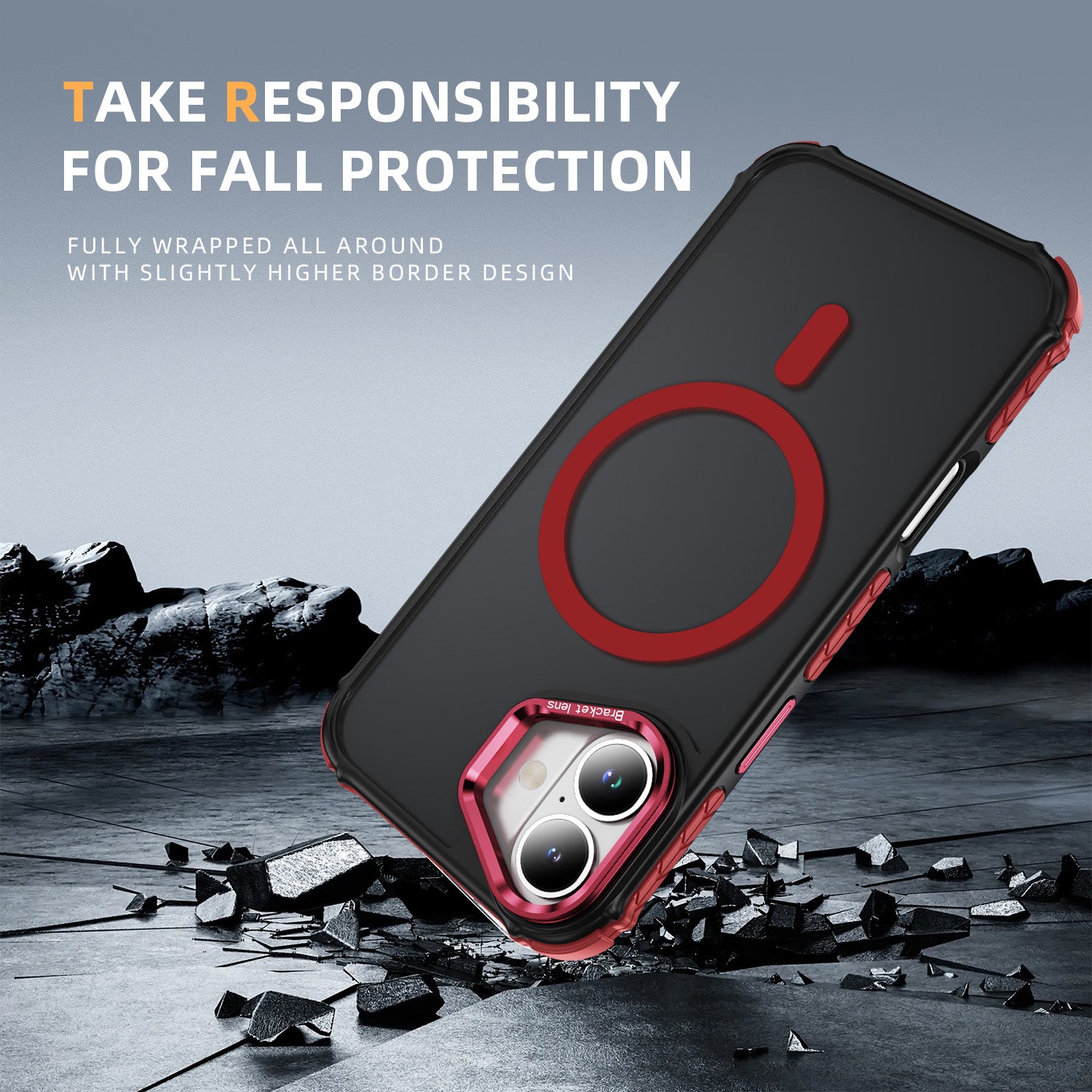 Tough On iPhone 16 Plus Case with Camera Stand MagSafe Compatible