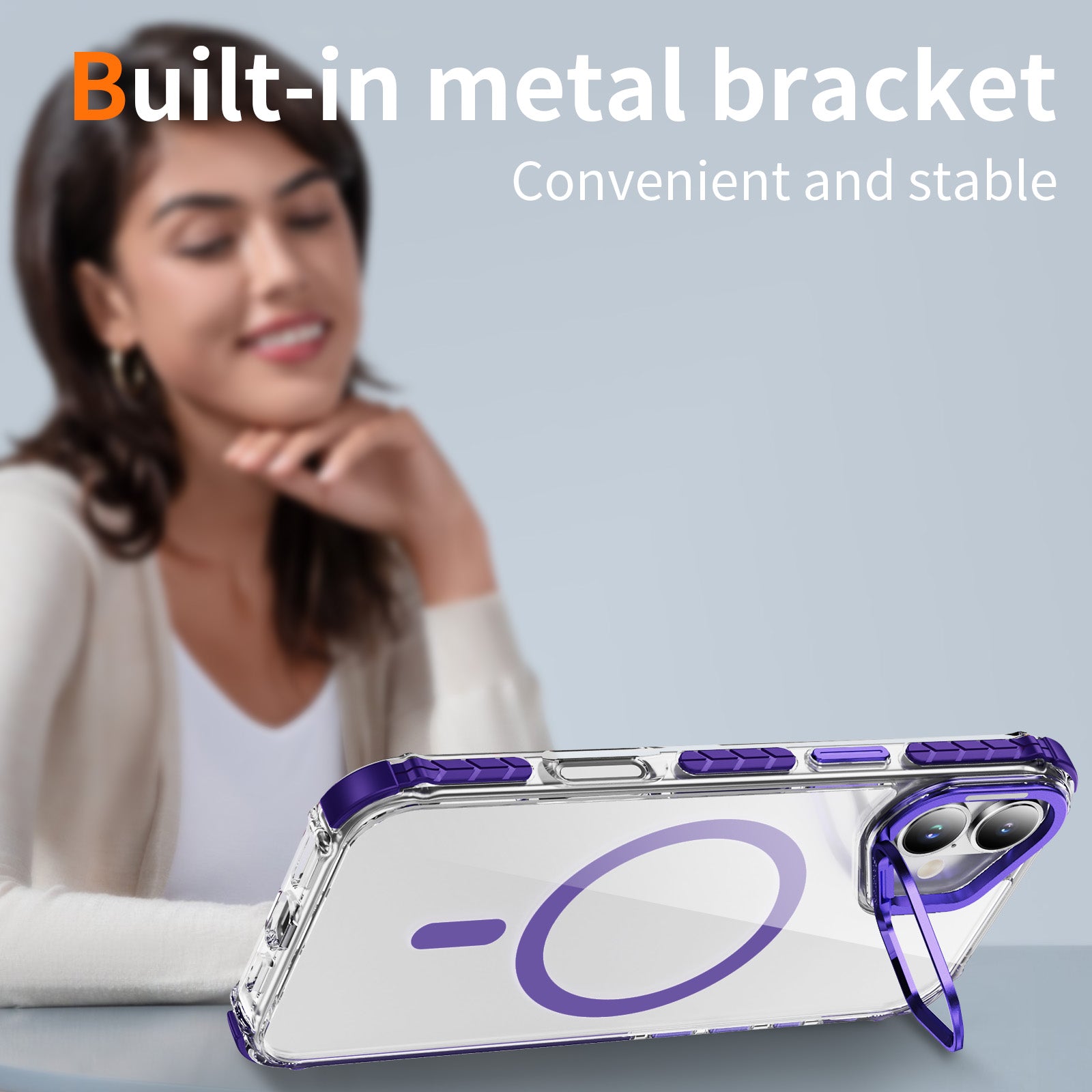 Tough On iPhone 16 Plus Case with Camera Stand MagSafe Compatible