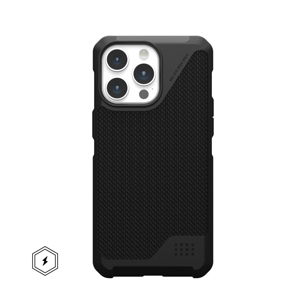 UAG iPhone 15 Pro Case Metropolis LT MagSafe Kevlar Black