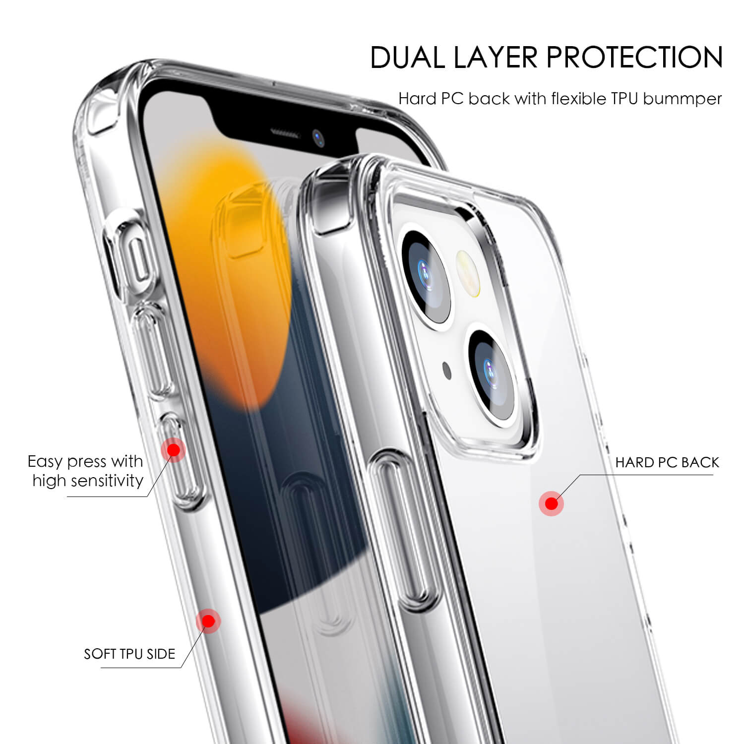 Tough On iPhone 13 Case Clear Air