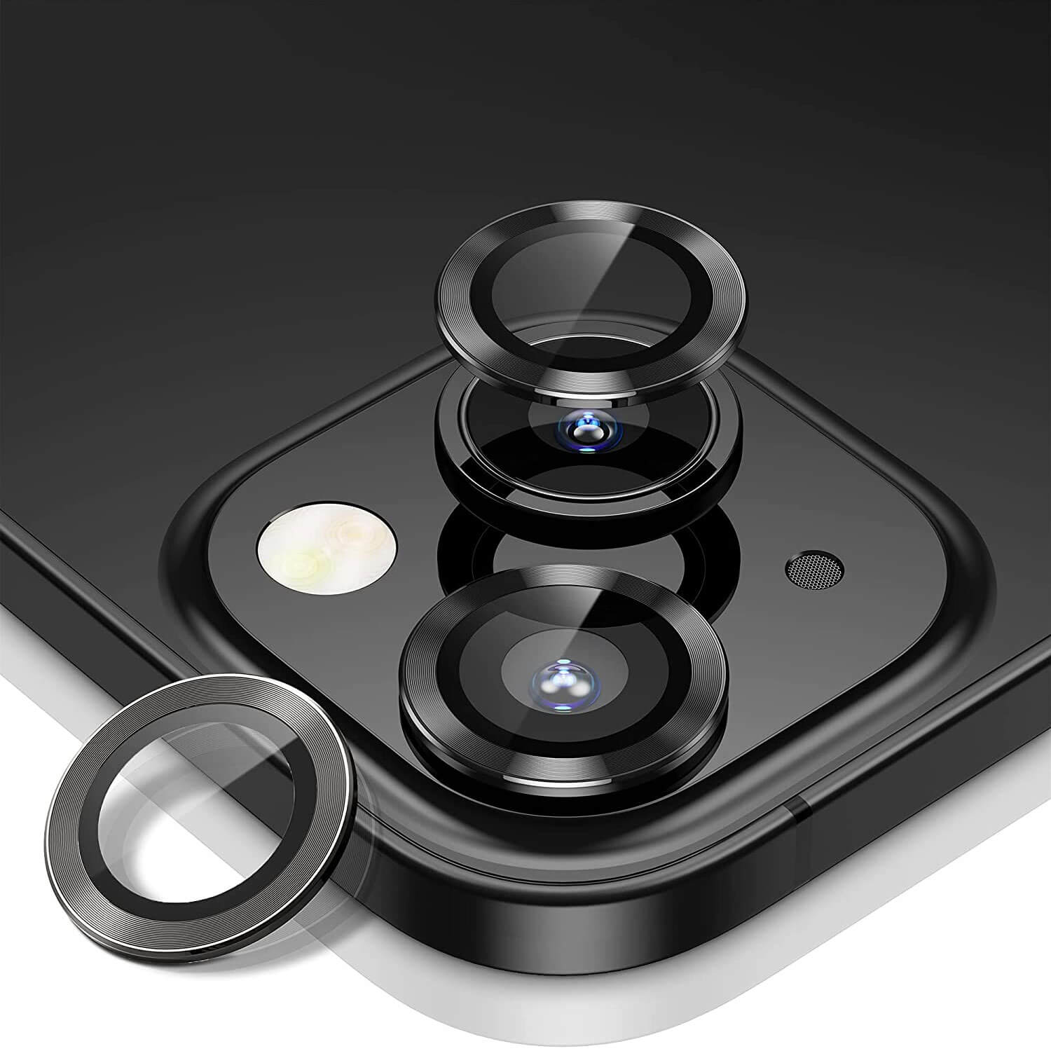 Tough On iPhone 13 Camera Lens Protector Black