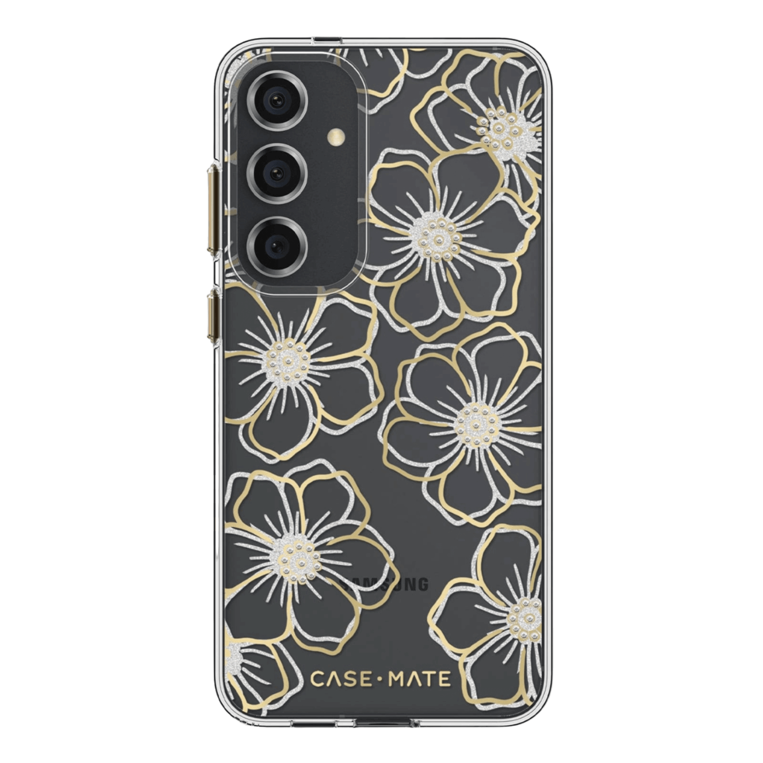 Case-Mate Samsung Galaxy S24 Plus Case Floral Gems Antimicrobial