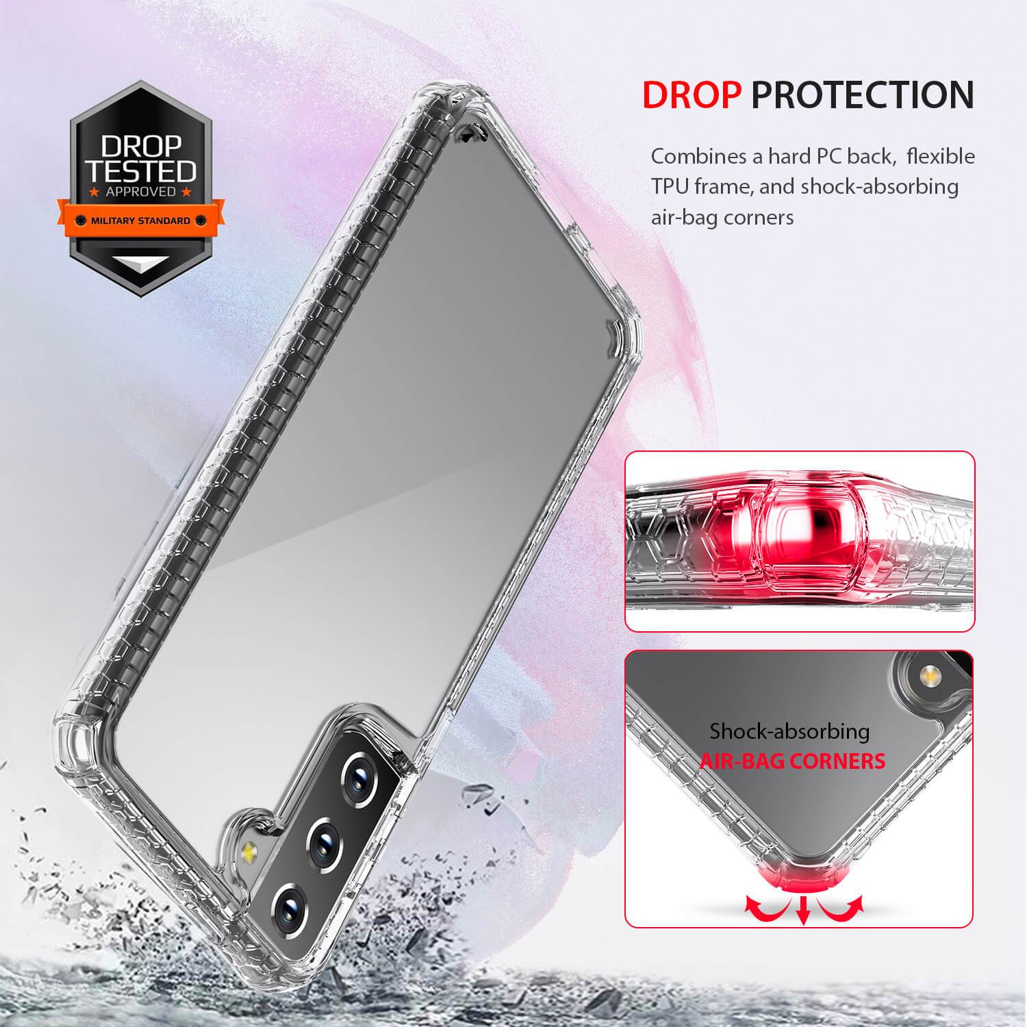 Tough On Samsung Galaxy S21 Plus Case Tough Air Clear