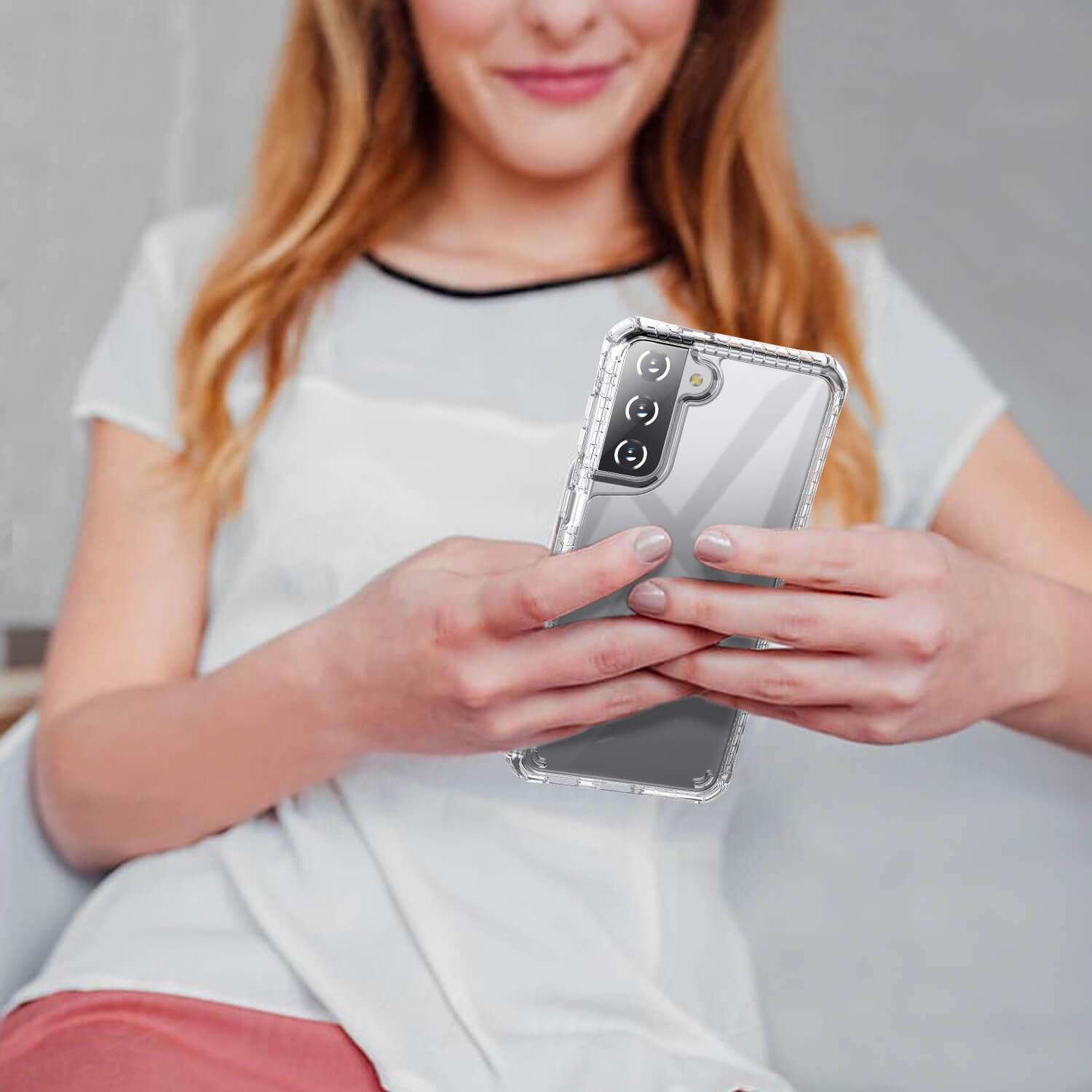 Tough On Samsung Galaxy S21 Plus Case Tough Air Clear