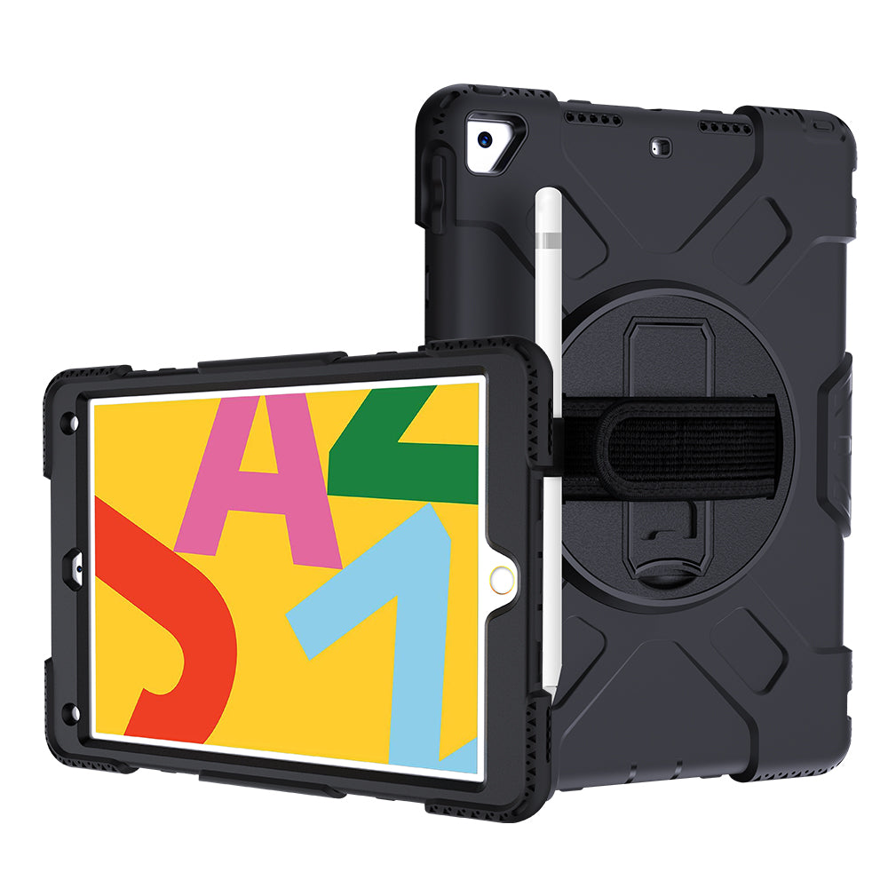 Tough On iPad 7 / 8 / 9th Gen 10.2" Case Rugged Protection Black