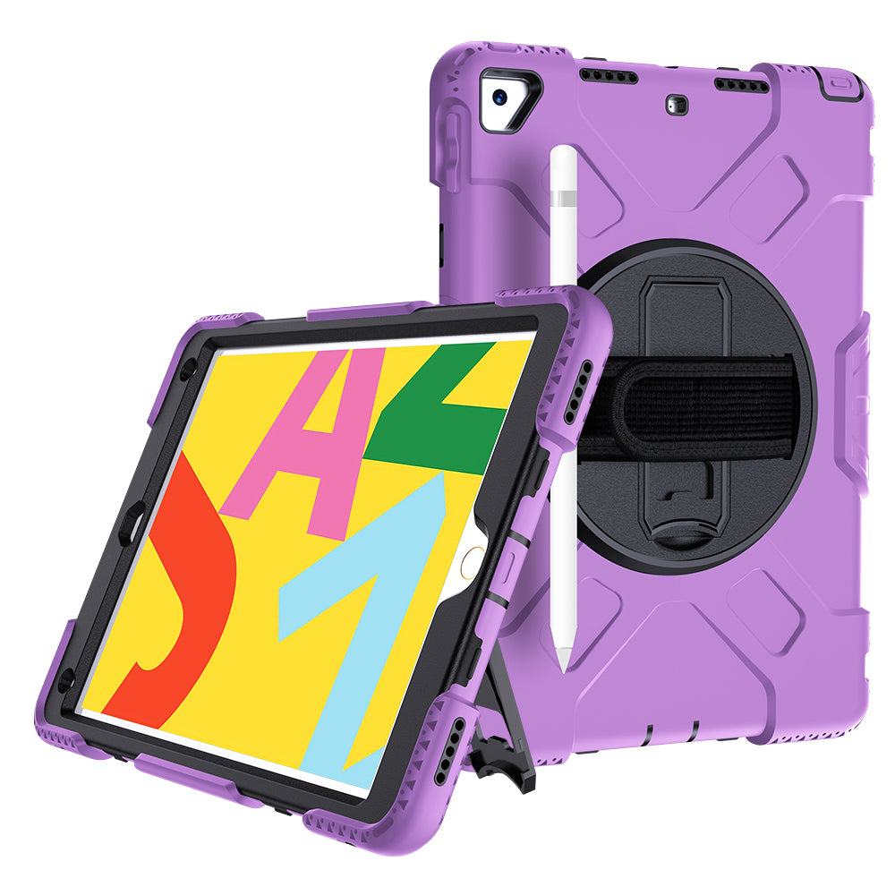 Tough On iPad 7 / 8 / 9th Gen 10.2" Case Rugged Protection Purple