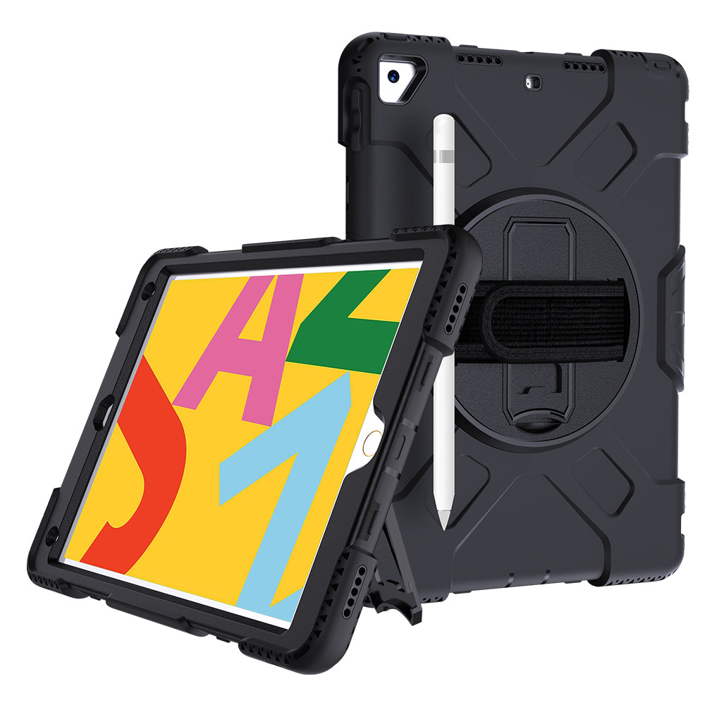 Tough On iPad 7 / 8 / 9th Gen 10.2" Case Rugged Protection Black