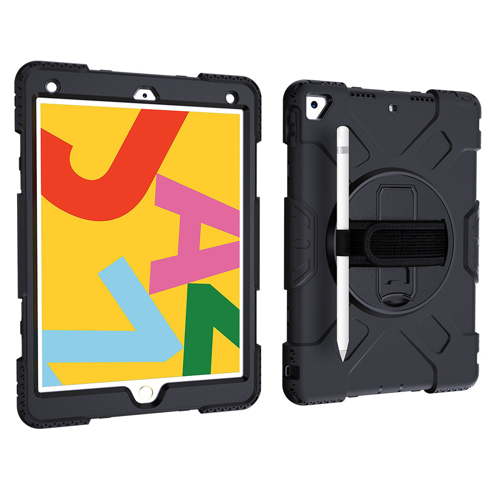 Tough On iPad 7 / 8 / 9th Gen 10.2" Case Rugged Protection Black