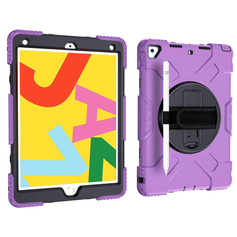 Tough On iPad 7 / 8 / 9th Gen 10.2" Case Rugged Protection Purple