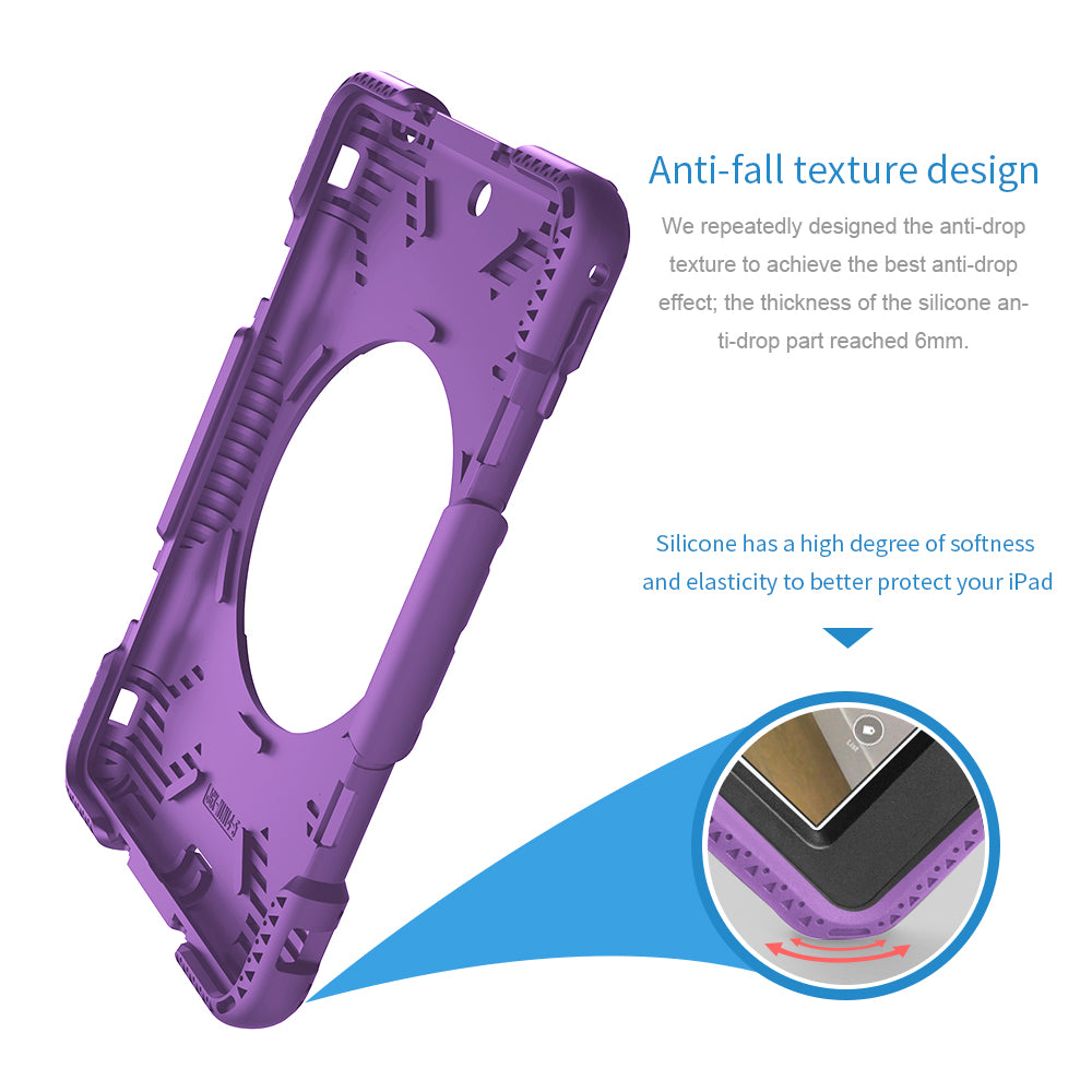 Tough On iPad 5 / 6th Gen 9.7" Case Rugged Protection Purple