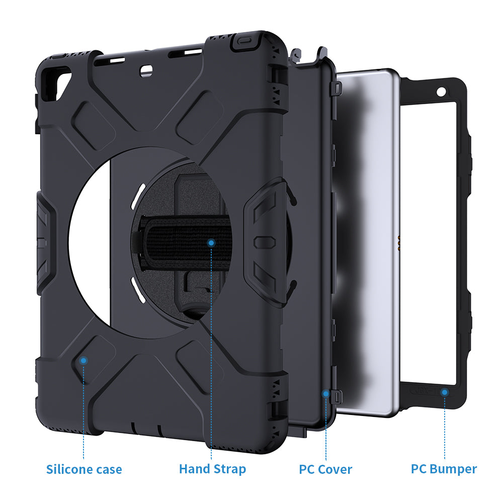 Tough On iPad 7 / 8 / 9th Gen 10.2" Case Rugged Protection Black