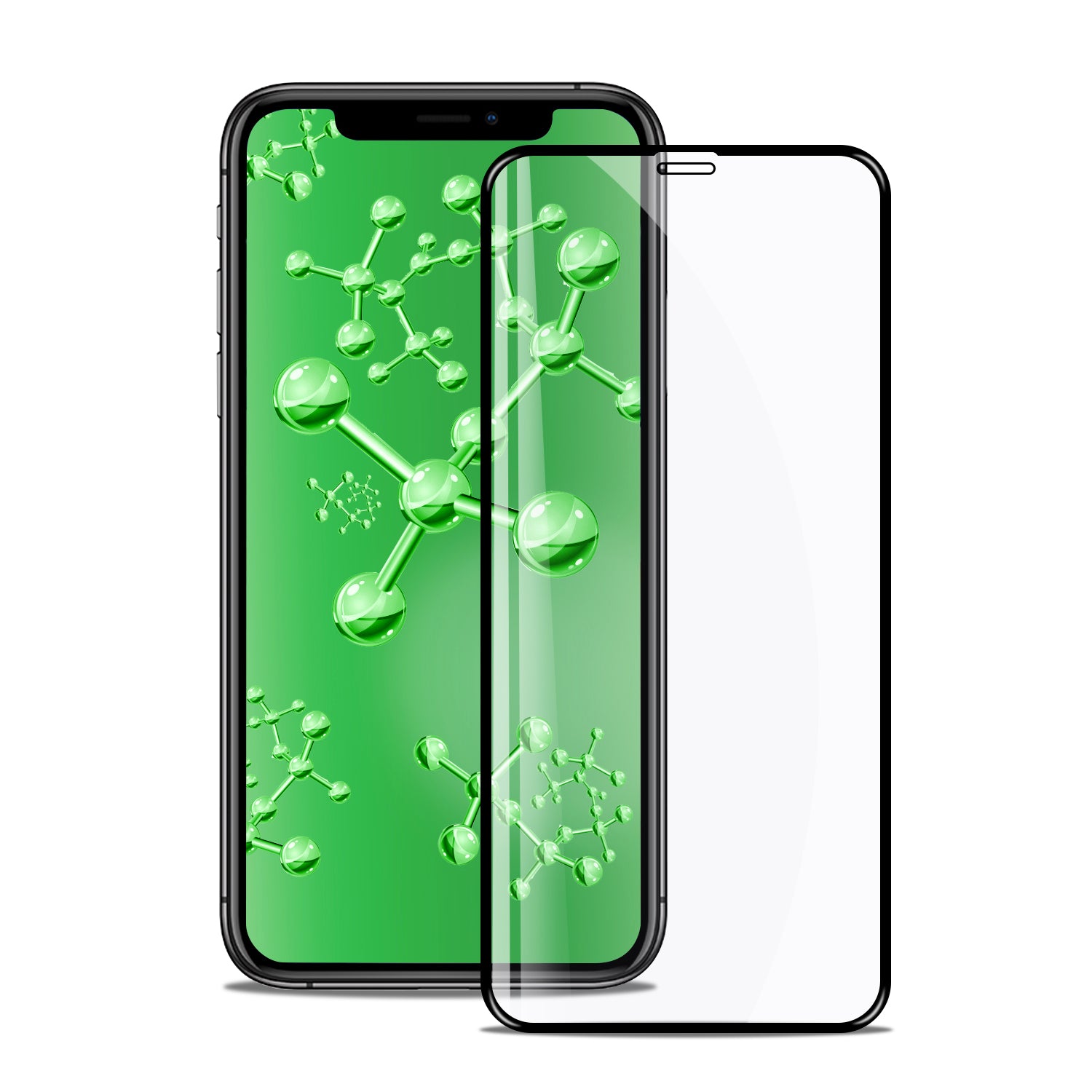 Tough on iPhone 11 Tempered Glass Screen Protector Antibacterial