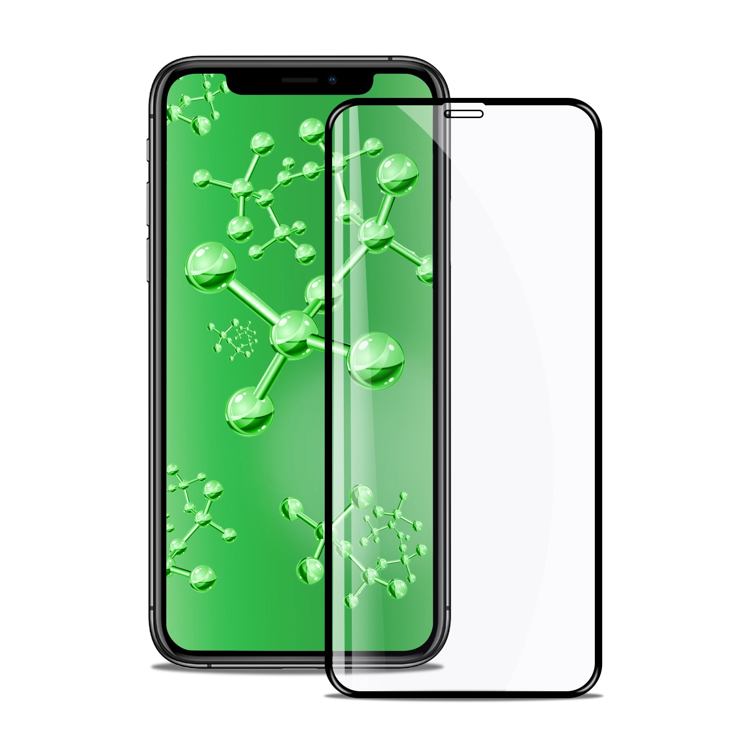 Tough on iPhone 11 Pro Tempered Glass Screen Protector Antibacterial