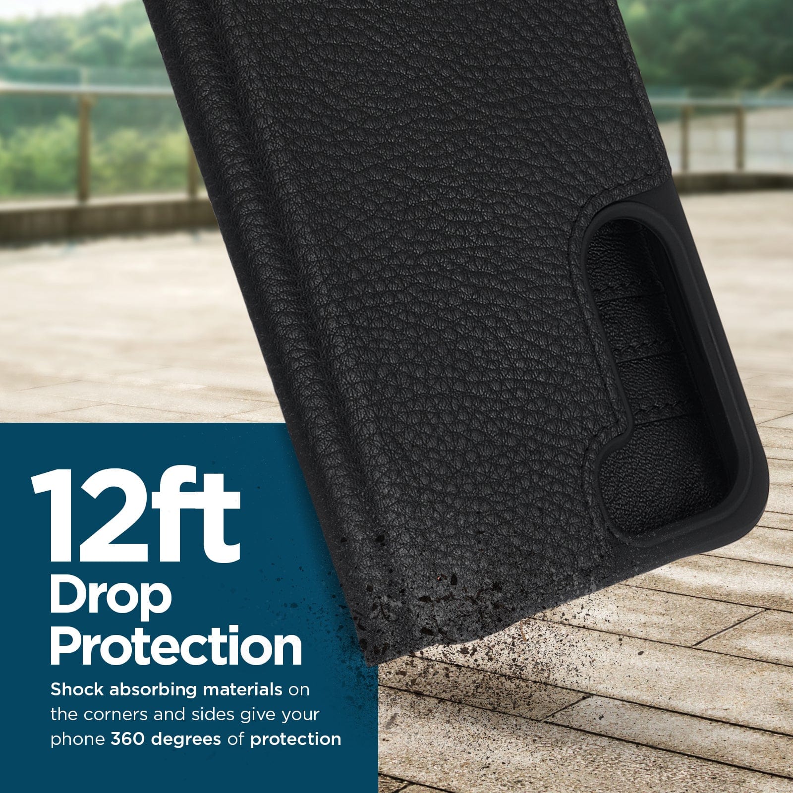 Case-Mate Samsung Galaxy S23 Case Leather Wallet Folio Black