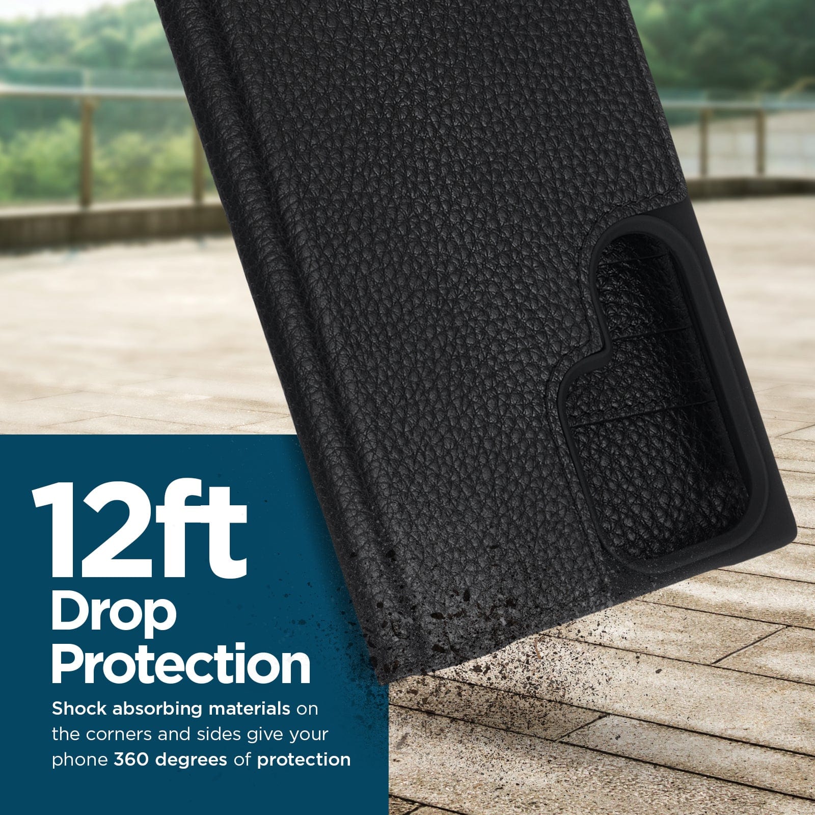 Case-Mate Samsung Galaxy S23 Ultra Case Leather Wallet Folio Black