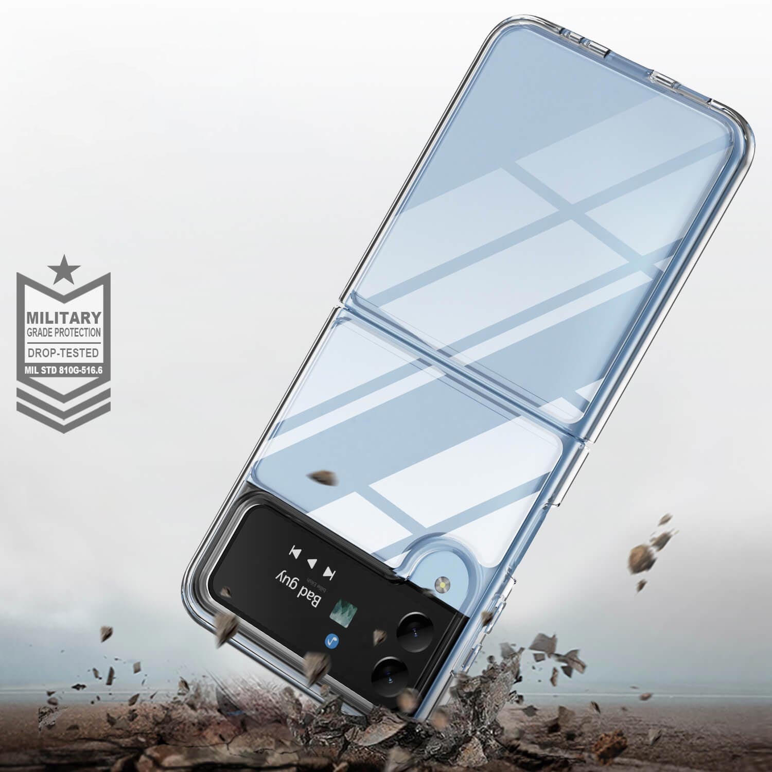 Tough On Samsung Galaxy Z Flip4 5G Case Tough Clear Air