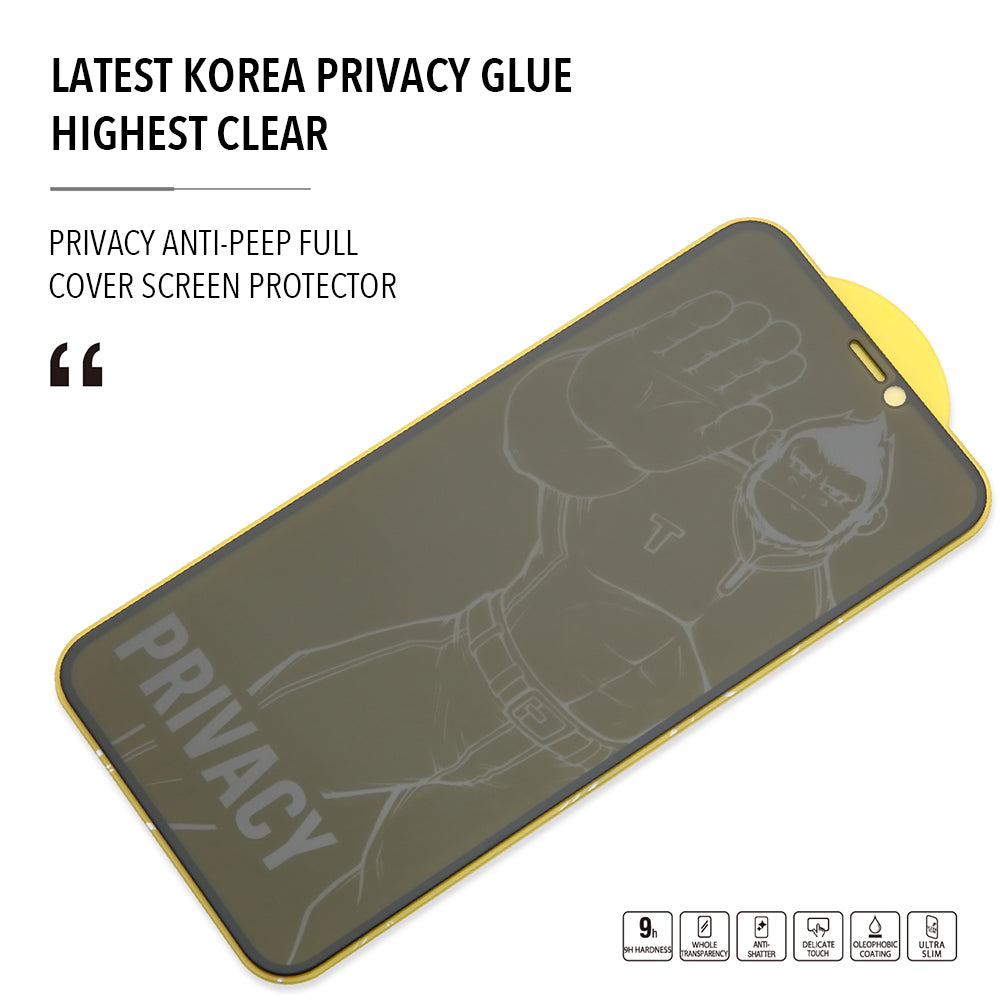 iPhone XR Privacy Tempered Glass Type Gorilla