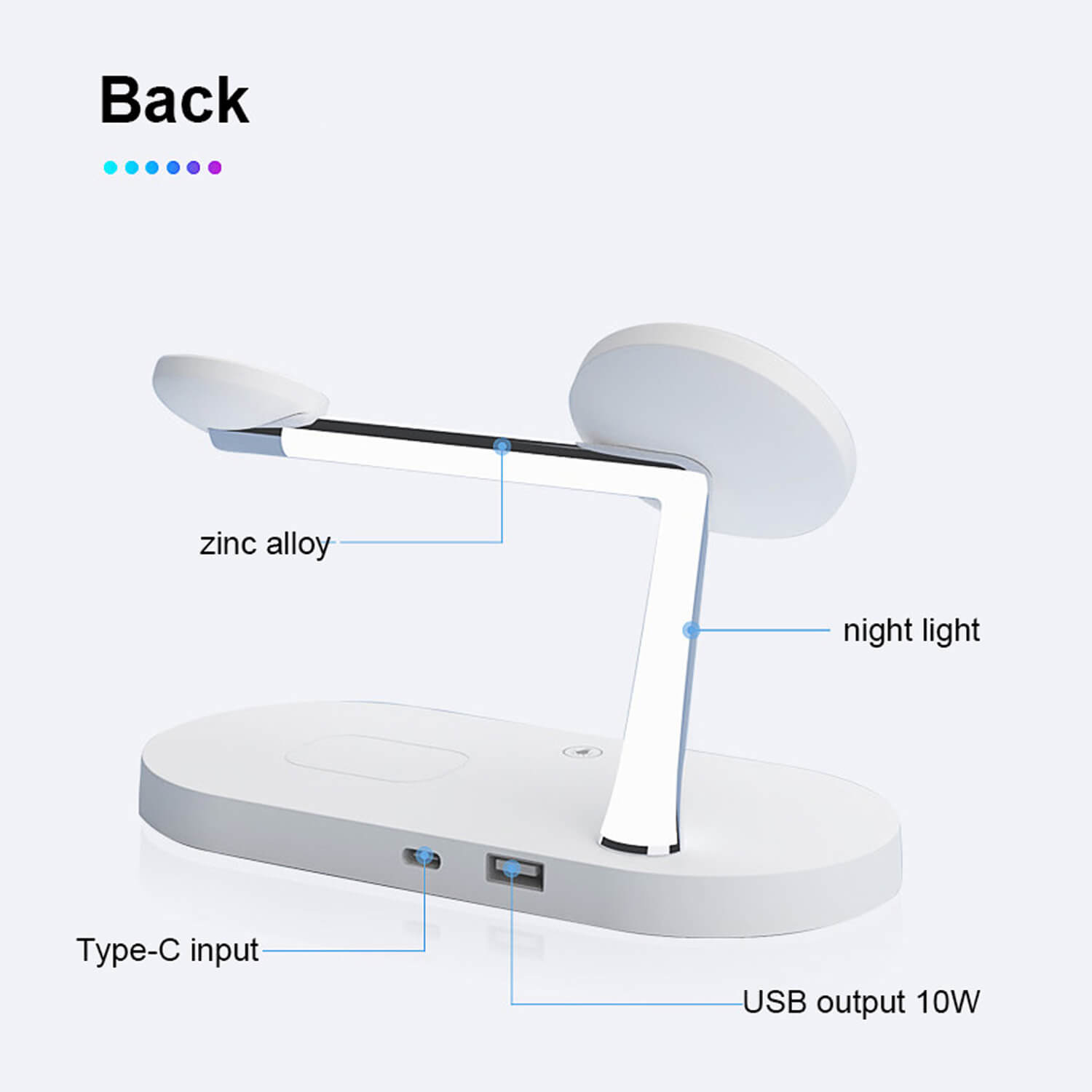 PTC Select 5 in 1 Magnetic MagSafe Wireless Charger Stand Dock