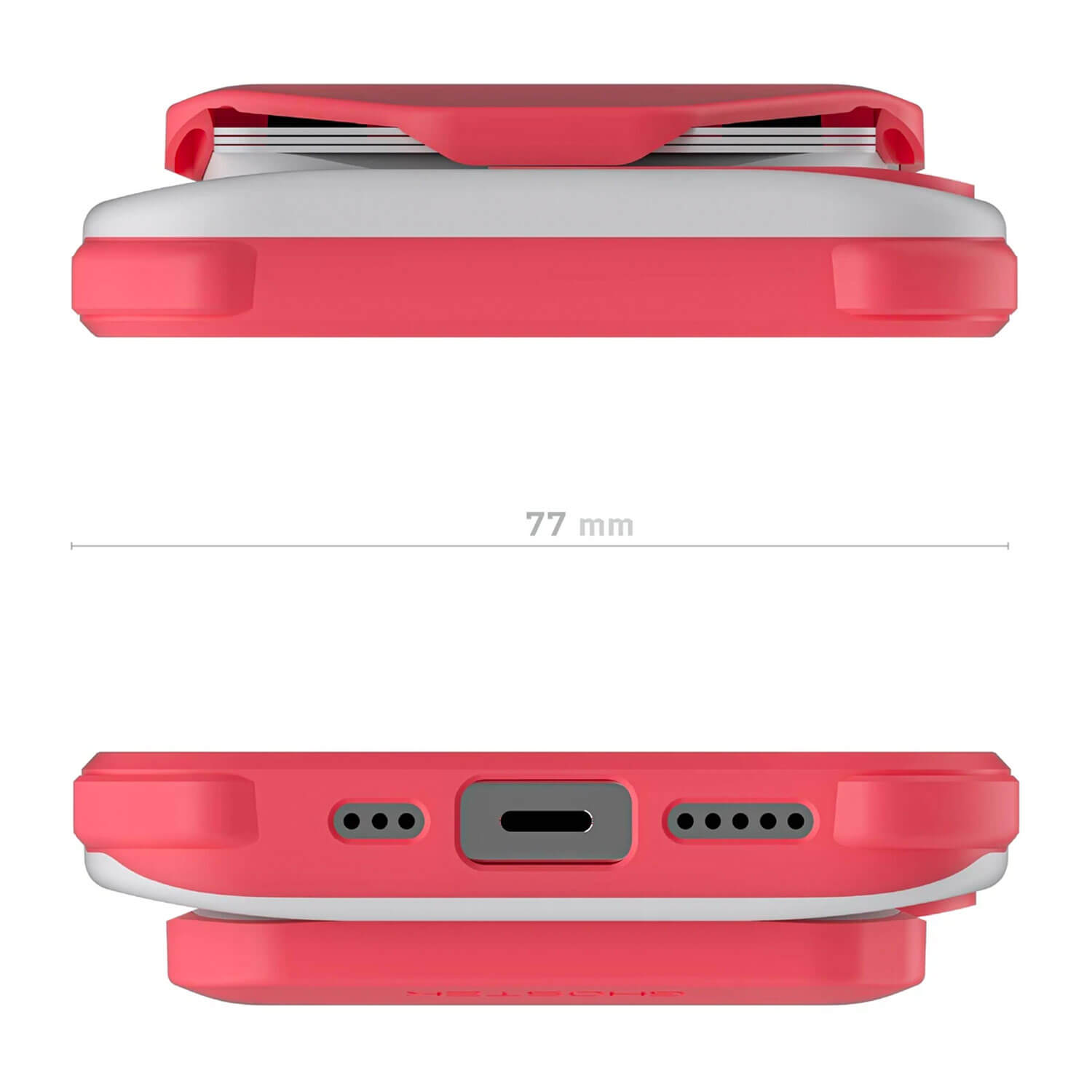 Ghostek iPhone 13 Case Exec 5 Genuine Leather Wallet Pink