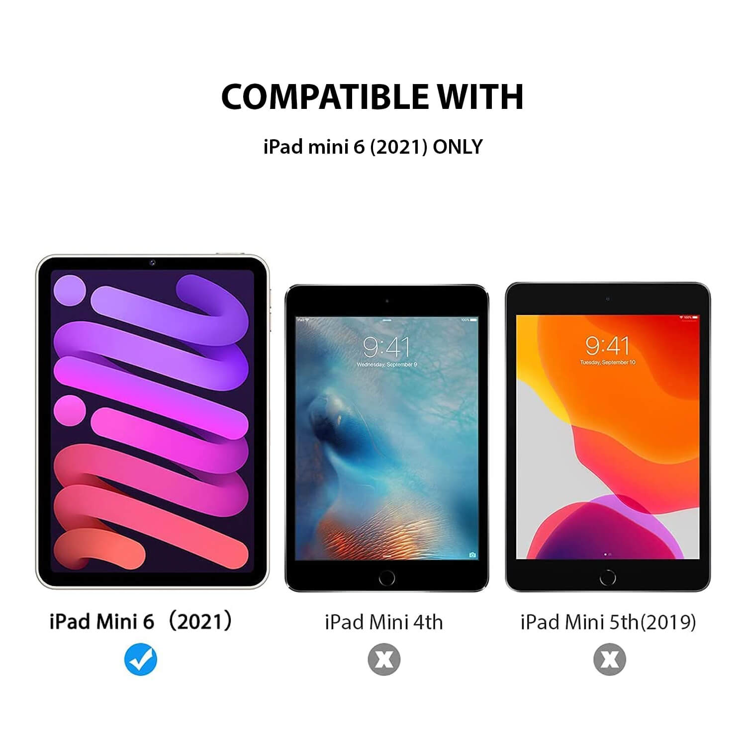Tough on iPad mini 7/mini 6 Tempered Glass Screen Protector