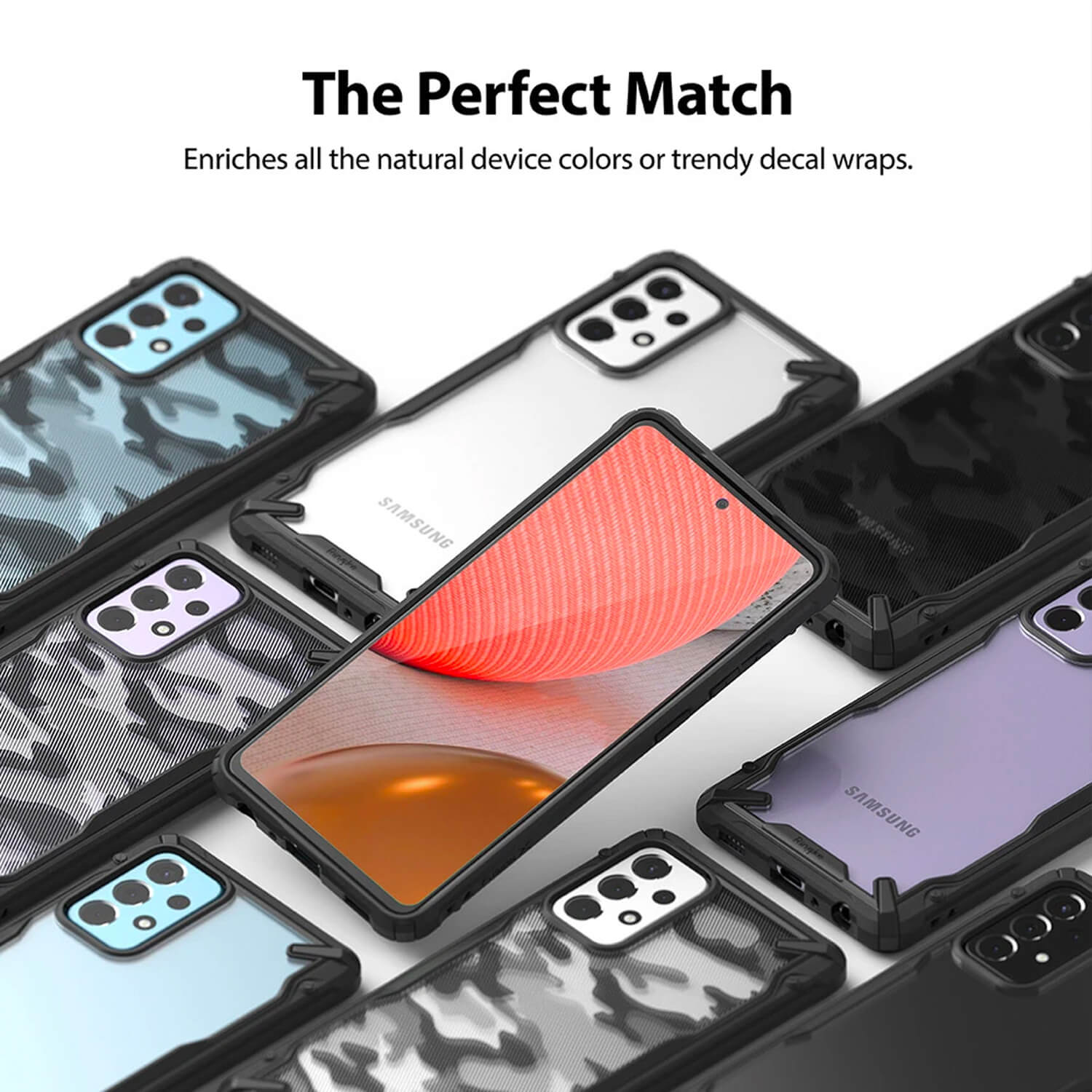 Ringke Samsung Galaxy A72 Case Fusion X Black