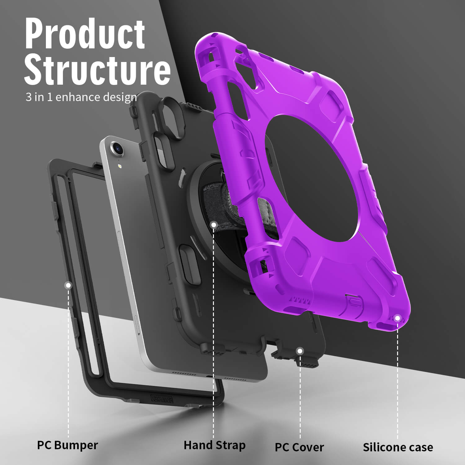 Tough On iPad mini 7/mini 6 Rugged Protection Case