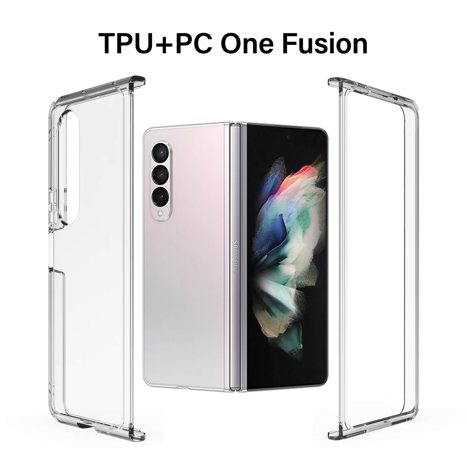 Tough On Samsung Galaxy Z Fold4 5G Case Tough Clear Air