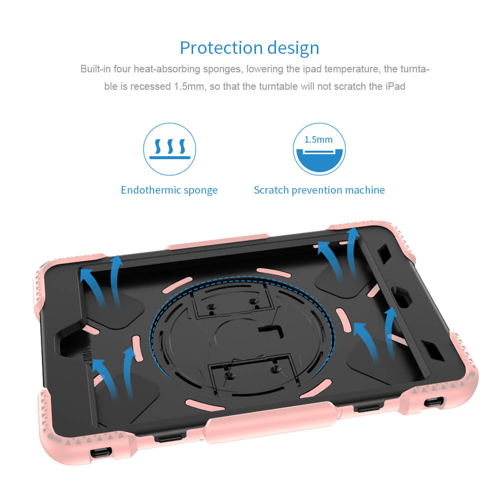 Tough On iPad 5 / 6th Gen 9.7" Case Rugged Protection Pink