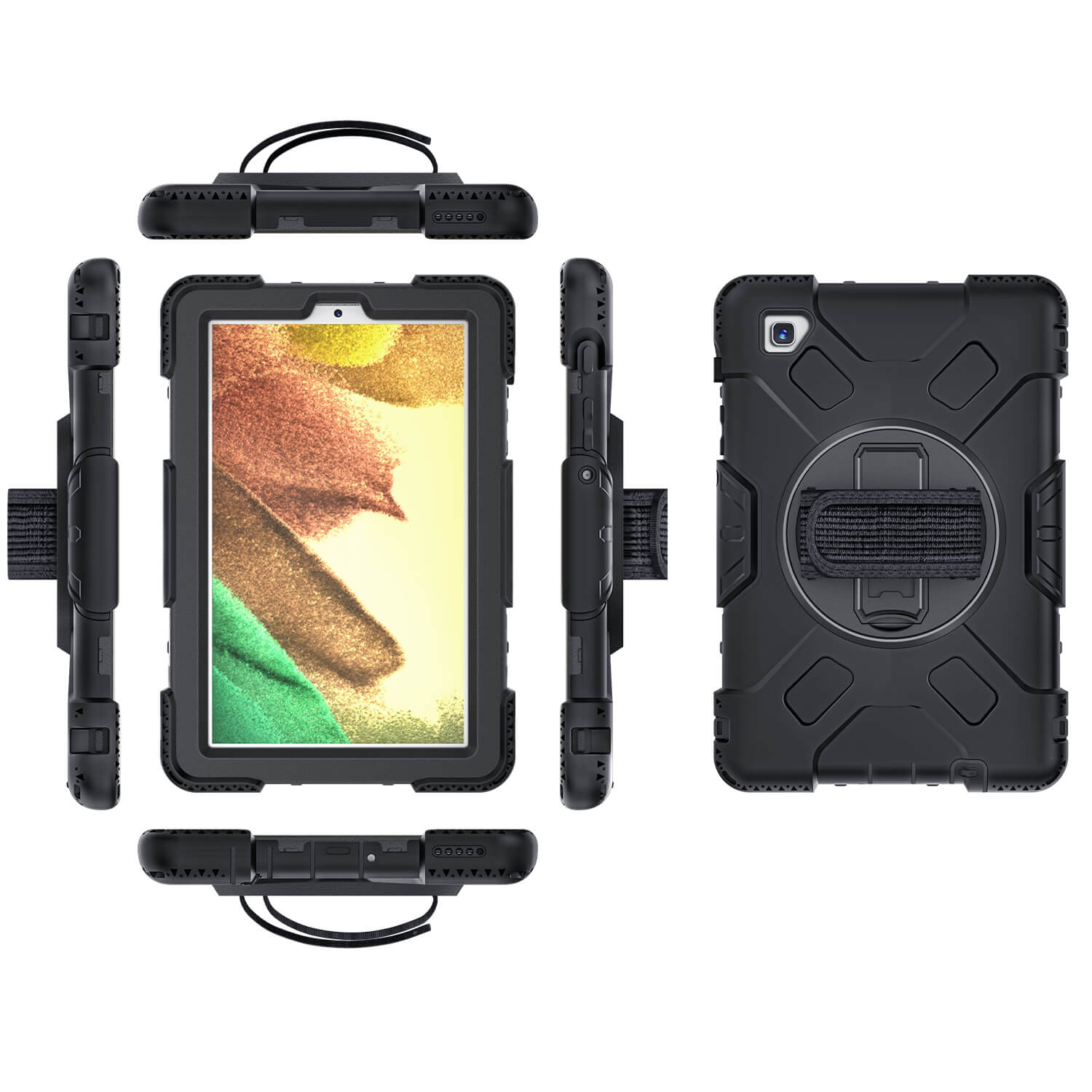 Tough On Samsung Galaxy Tab A7 Lite Case Rugged Protection Black