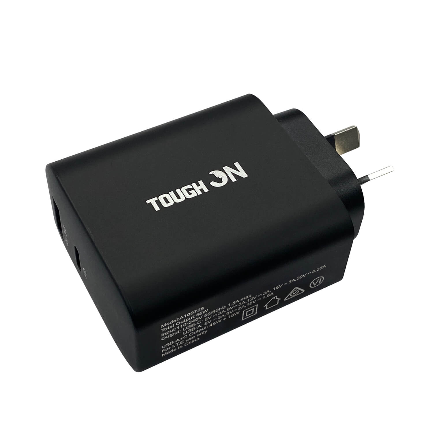 Tough on 65W Dual Port PD & QC 3.0 Fast Wall Charger