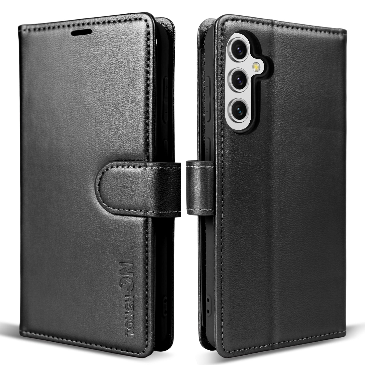 Tough On Samsung Galaxy A54 5G Flip Wallet Leather Case Black