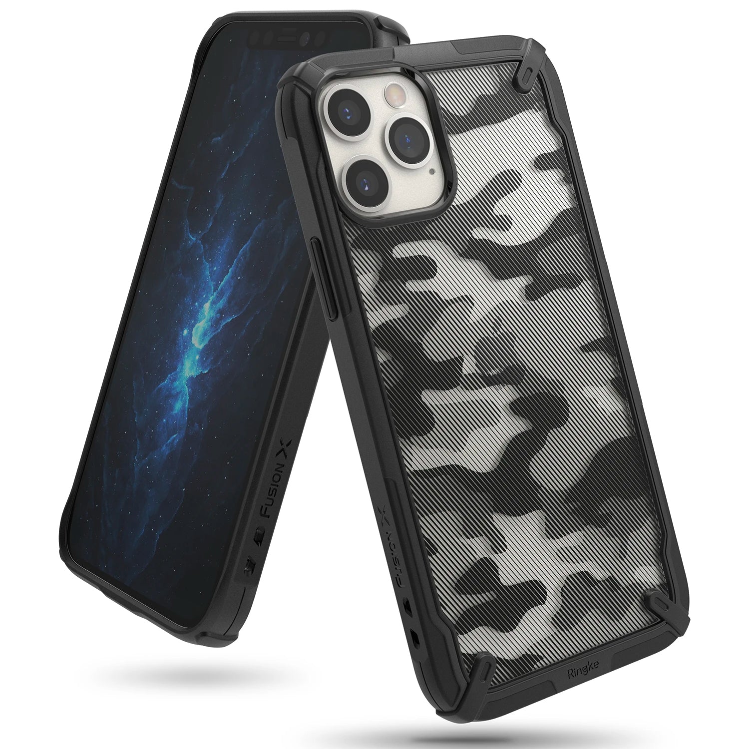 Ringke iPhone 12 / 12 Pro Case Fusion-X Camo Black